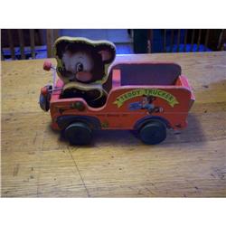 Fisher Price Pull Toy-Teddy Trucker-as is #2295065