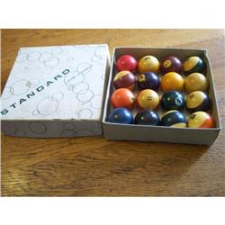 Standard Billiard Balls from Belgium in Box #2295071