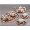 Image 1 : PORCELAIN TRANSFERWARE TEASET * 8 PC TEA SET  #2295162