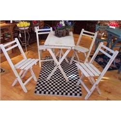 BISTRO TABLE SET ~ HOTEL SAINT TROPEZ  WHITE #2295201