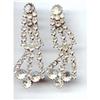 Image 1 : SALE Long Rhinestone Earrings 3" #2295232