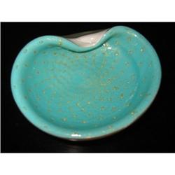 Murano Glass Dish with Splashes of gold! #2295604