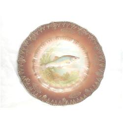 C. TIELSCH & CO. FISH PORTRAIT PLATE - MARKED #2295659