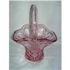 Image 1 : Gorgeous Pink Depression Glass Basket #2295700
