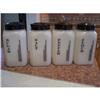 Image 1 : Black Art Deco Line Range Set Shakers #2296093