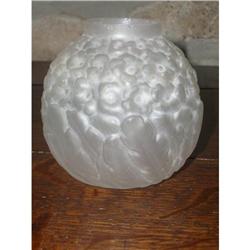 French Art Deco Frosted Glass Vase #2296102