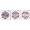 Image 1 : Lot of (3) 1986 $1 American Silver Eagle Coins