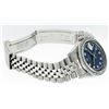 Image 8 : Rolex Men's Stainless Steel Blue String Diamond Datejust Oyster Perpetual Wristwatch