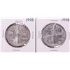 Image 1 : Lot of (2) 1998 $1 American Silver Eagle Coins