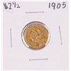 Image 1 : 1905 $2 1/2 Liberty Head Quarter Eagle Gold Coin