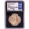Image 1 : 2017-W $50 Burnished American Gold Eagle Coin NGC MS70 FDOI Moy Signature