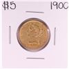 Image 1 : 1900 $5 Liberty Head Half Eagle Gold Coin