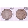 Image 1 : Lot of 1934-S & 1935-S $1 Peace Silver Dollar Coins