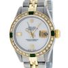 Image 1 : Rolex Ladies Two Tone Steel & Gold MOP Diamond & Ruby Oyster Perpetual Datejust Watch