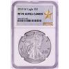 Image 1 : 2019-W $1 Proof American Silver Eagle Coin NGC PF70 Ultra Cameo