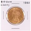 Image 1 : 1882 $10 Liberty Head Eagle Gold Coin