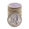 Image 1 : Roll of (20) Brilliant Uncirculated 1963 Franklin Half Dollar Coins