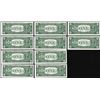 Image 2 : Lot of (10) Consecutive Uncirculated 1957 $1 Silver Certificate Star Notes