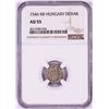 Image 1 : 1546 KB Hungary Denar 'Madonna and Child' Coin NGC AU55