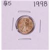 1998 $5 American Gold Eagle Coin