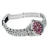 Image 8 : Rolex Ladies Stainless Steel Diamond & Ruby Datejust Wristwatch