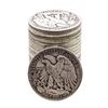 Image 2 : Roll of (20) Assorted Date Walking Liberty Half Dollar Coins Circulated