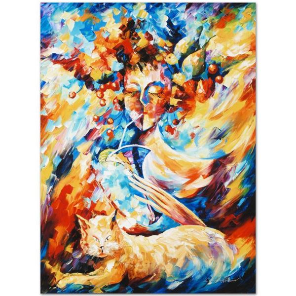 Afremov (1955-2019) "Night Cap" Limited Edition Giclee On Canvas