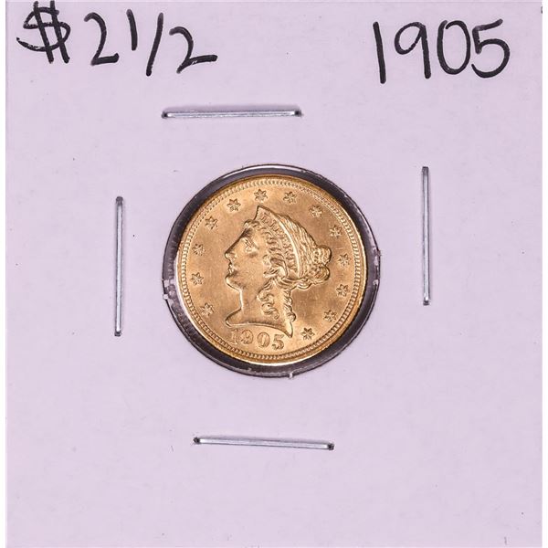 1905 $2 1/2 Liberty Head Quarter Eagle Gold Coin