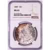 Image 1 : 1889 $1 Morgan Silver Dollar Coin NGC MS63 Nice Toning