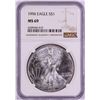 Image 1 : 1996 $1 American Silver Eagle Coin NGC MS69