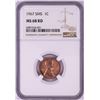 Image 1 : 1967 SMS Lincoln Memorial Cent Coin NGC MS68RD