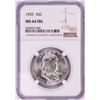 Image 1 : 1955 Franklin Half Dollar Coin NGC MS64FBL