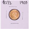 Image 1 : 1903 $2 1/2 Liberty Head Quarter Eagle Gold Coin