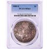 Image 1 : 1880-S $1 Morgan Silver Dollar Coin PCGS MS63 Nice Toning