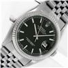 Image 1 : Rolex Men's Stainless Steel Datejust With Factory Black Index Dial