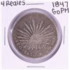 Image 1 : 1847 GoPM Mexico 4 Reales Silver Coin
