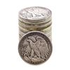 Image 2 : Roll of (20) Assorted Date Walking Liberty Half Dollar Coins Circulated