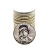 Image 1 : Roll of (20) Brilliant Uncirculated 1963-D Franklin Half Dollar Coins