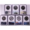 Image 2 : Lot of 1957-1963 Proof Franklin Half Dollar Coins NGC PF68