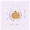 Image 2 : $1 Gold Dollar Love Token Coin Pendant