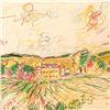 Image 2 : Ensrud Original "Meursault, Burgundy" Original Pencil On Paper