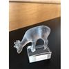 Image 2 : Signed Lalique Glass Deer Paperweight