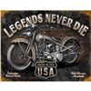 Image 1 : Legends Never Die Pub Bar Garage Metal Sign