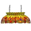 Image 1 : Dragonfly 3-Light Stained Glass Ceiling Pendant