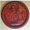 Image 8 : Classical Wood Plaque, Woman Playing Lyre