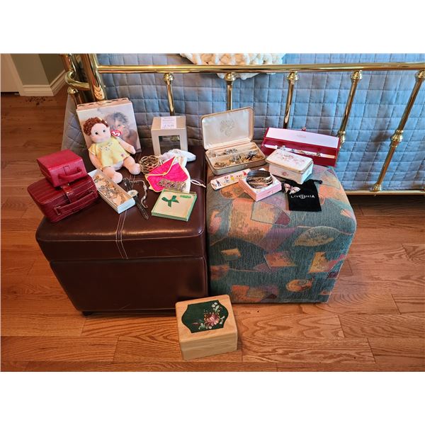 Costume Jewelry and Ottomans Cat A