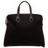 Hermes Black Canvas Heeboo Satchel Bag