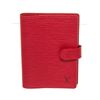 Image 1 : Louis Vuitton Red Epi Leather Agenda PM Wallet