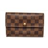 Image 1 : Louis Vuitton Brown Damier Canvas Porte Tresor Etui Pap Wallet