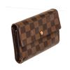 Image 2 : Louis Vuitton Brown Damier Canvas Porte Tresor Etui Pap Wallet